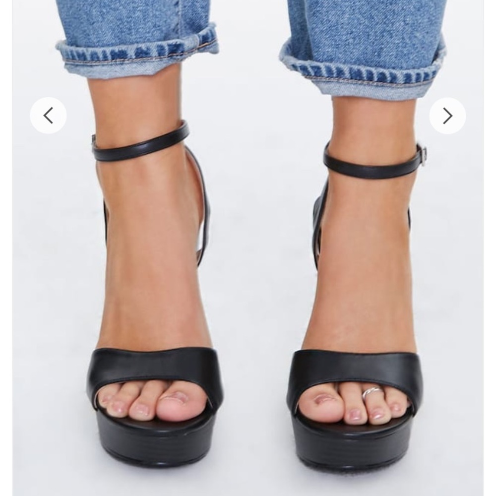 Block Heel Platform High Heels